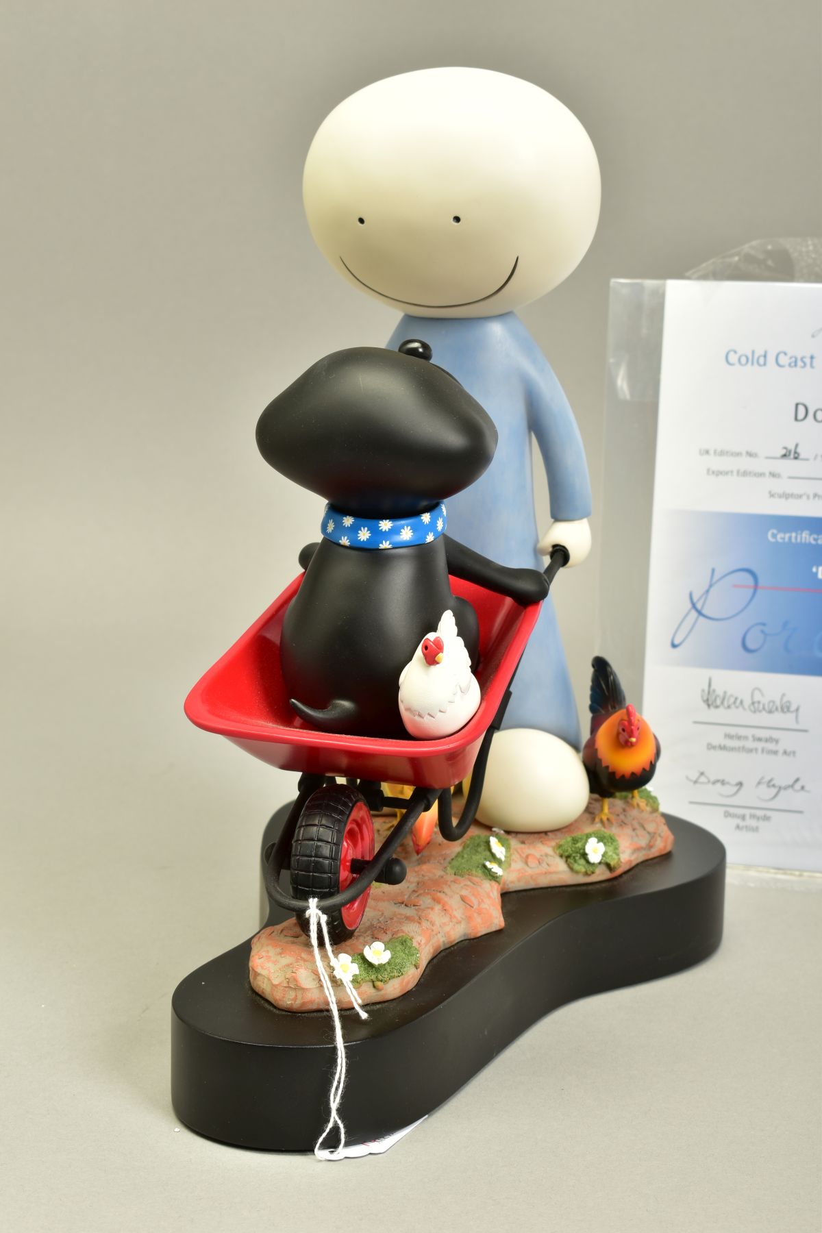 DOUG HYDE (BRITISH 1972) 'DAISY TRAIL', a limited edition cold cast porcelain sculpture of a boy - Image 2 of 5