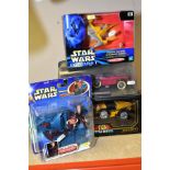 TWO BOXED HASBRO STAR WARS ITEMS, Naboo Fighter from Episode 1 and Anakin Skywalker with Force-