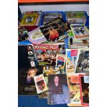 SIX BOXES OF POPULAR CULTURE, SCI-FI, ETC, BOOKS AND MAGAZINES, including 'Libertine Adults Only'