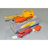 A BOXED DINKY SUPERTOYS 20T LORRY MOUNTED COLES CRANE, No 972, appears complete and in working