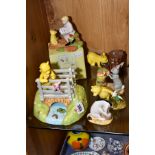 SIX ROYAL DOULTON WINNIE THE POOH FIGURES, comprising 'Pooh Sticks', WP84 limited edition No 232/