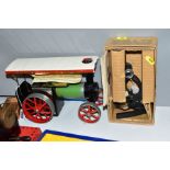 AN UNBOXED MAMOD LIVE STEAM TRACTION ENGINE, No.TE1, not tested, playworn condition, missing driving