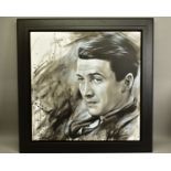 JEN ALLEN (BRITISH 1979) 'IT'S A WONDERFUL LIFE I' a portrait of Hollywood actor James 'Jimmy'