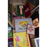 A BOXED BAYKO SET NO 2, with a boxed Minibrix set, No 6, WWII era Monopoly set, Scrabble,