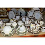 A GROUP OF LATE 19TH AND 20TH CENTURY TEA WARES, including a late Victorian thirty piece tea set,