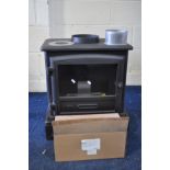 A VALOR MODEL 944 TIGER STOVE, new with tags and boxed coals, width 53cm x depth 34cm x height 58cm