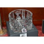 A BOXED MODERN WATERFORD CRYSTAL MILLENNIUM CHAMPAGNE BOTTLE COASTER
