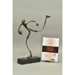 ED RUST (BRITISH CONTEMPORARY), 'Making The Break', a Limited Edition bronze sculpture of a figure