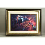 ROLF HARRIS (AUSTRALIAN 1930), 'Bus Stop, Hyde Park Corner', a Limited Edition print of London at