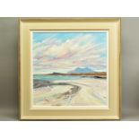 TOM BARRON (SCOTTISH CONTEMPORARY), 'Summer Light, Sanna Bay IV', a Scottish coastal landscape,