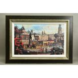 CHRISTIAN HOOK (BRITISH 1971), 'Trafalgar Square, London', a Limited Edition print, 67/295, signed