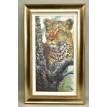 ROLF HARRIS (AUSTRALIAN 1930), 'Alert For Prey', a Limited Edition print of a Leopard, 54/195,