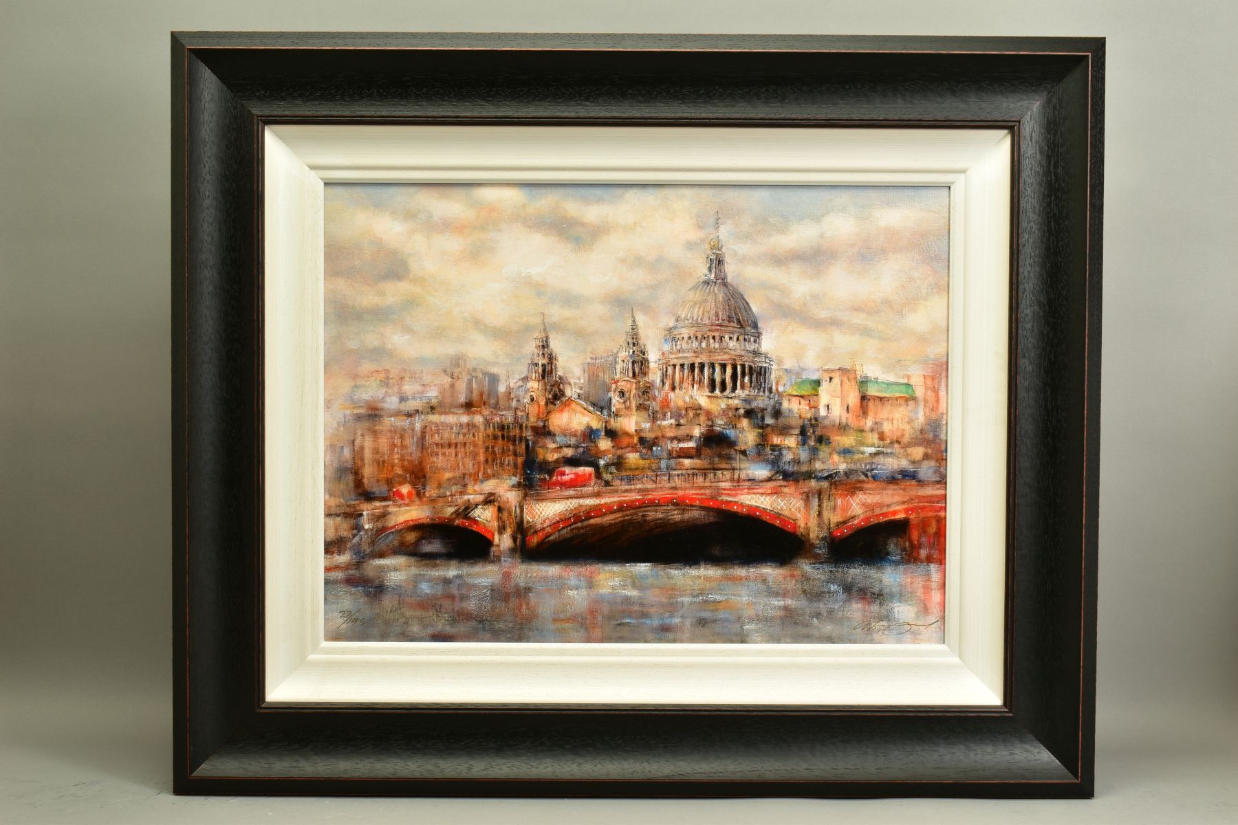 GARY BENFIELD (BRITISH 1965), 'St Pauls', a Limited Edition print of a London skyline, 27/195,