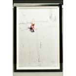 MR KUU (BRITISH CONTEMPORARY), 'High On Love', an artist proof print, 3/8 of figures on a wall,