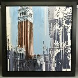 KRIS HARDY (BRITISH 1978), 'St Marks Square V', a Venetian scene, signed bottom right, oil on