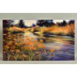 NICK ANDREWS (BRITISH CONTEMPORARY), 'Gynantha', an impressionist river scene, signed bottom