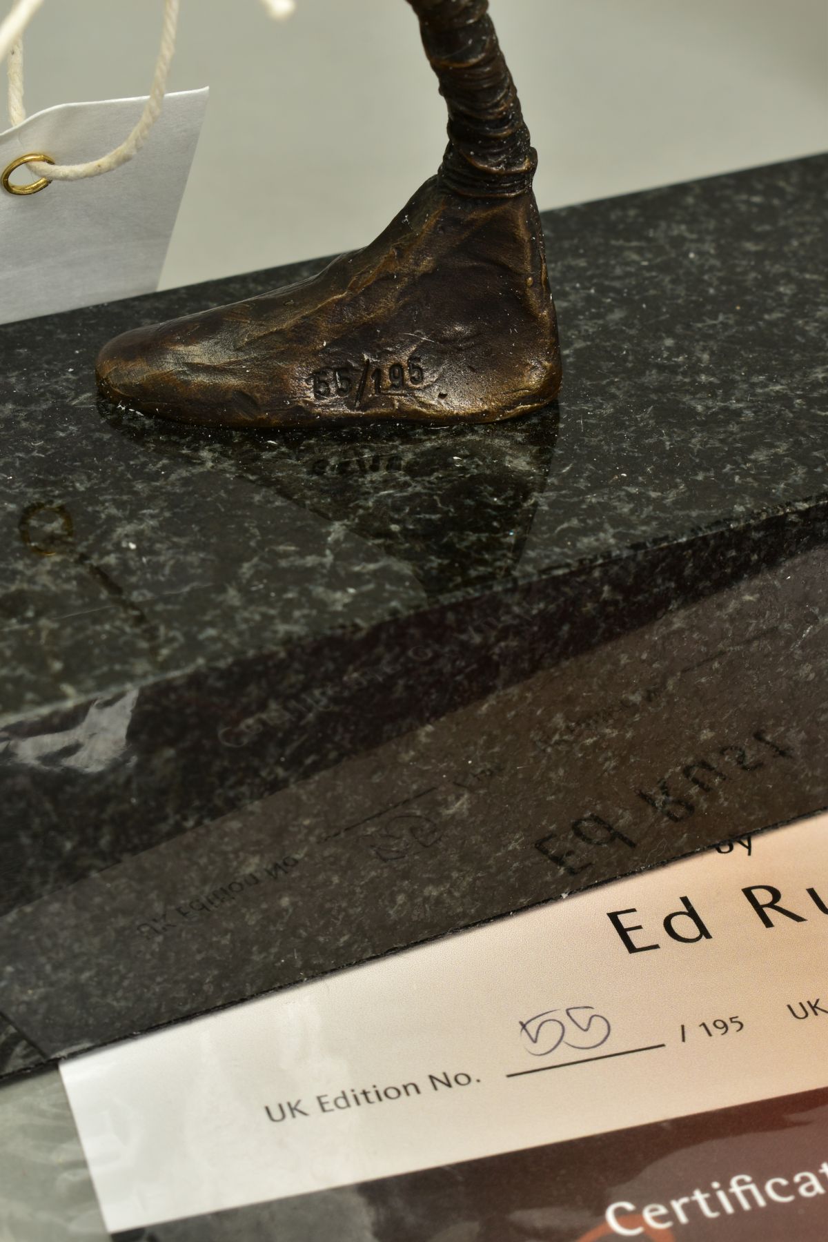ED RUST (BRITISH CONTEMPORARY), 'Making The Break', a Limited Edition bronze sculpture of a figure - Image 5 of 5