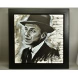 JEN ALLEN (BRITISH 1979), 'The Voice', a head and shoulders portrait of Frank Sinatra, signed bottom