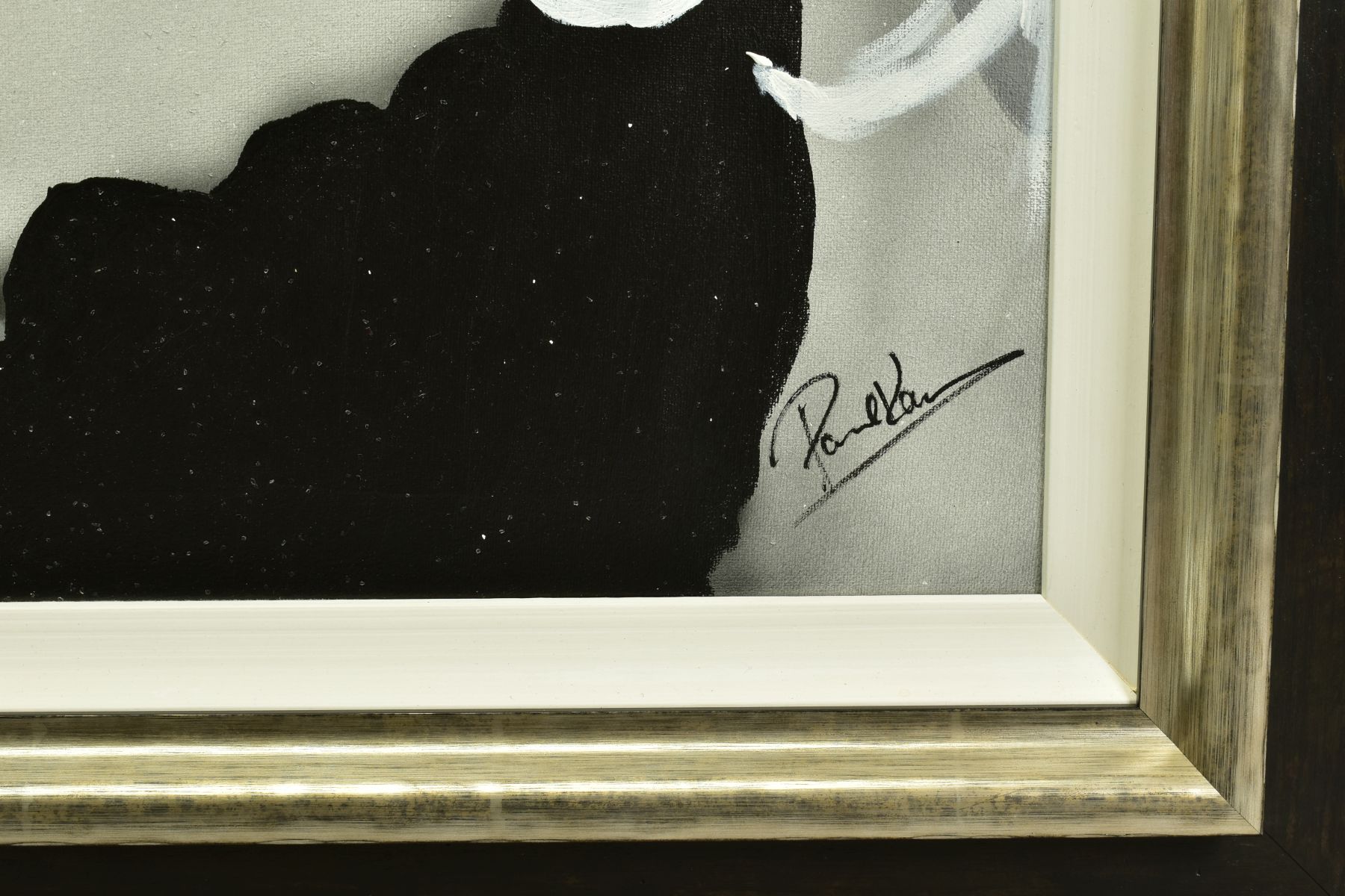 PAUL KARSLAKE (BRITISH CONTEMPORARY), 'Sophia Loren', a portrait of the Italian film star, signed - Image 4 of 6