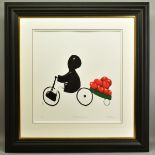 MACKENZIE THORPE (BRITISH 1956), 'A Load of Love', a Limited Edition print of a boy on a bike