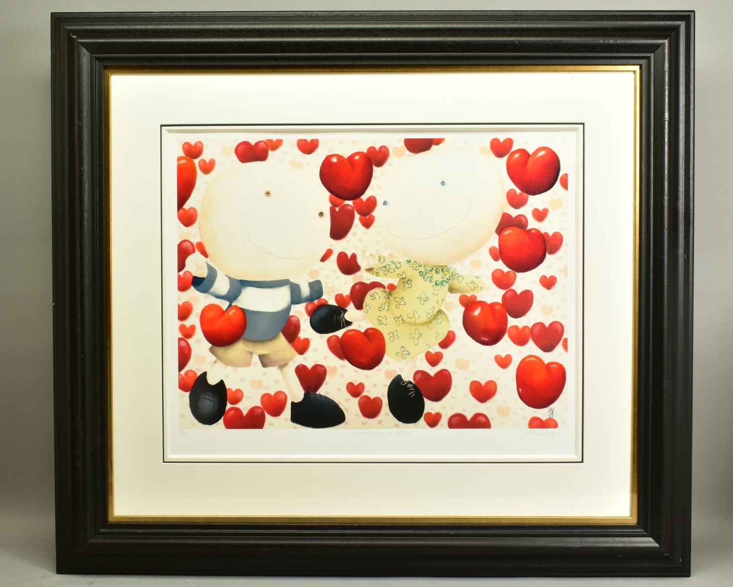 MACKENZIE THORPE (BRITISH 1956), 'Dancing In Love', a Limited Edition print of a couple surrounded