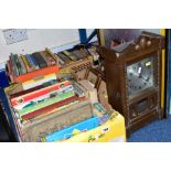 THREE BOXES AND LOOSE BOOKS AND PICTURES ETC, a Red Arrows photograph signed to the mount by team