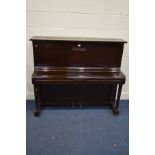 A KINGSCOURT MAHOGANY UPRIGHT PIANO, width 141cm