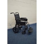 A R HEALTHCARE 9TRL WHEELCHAIR, with detachable foot and arm rests