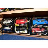 SIX BOXED BURAGO 1/18 SCALE ITALIAN SPORTS CAR MODELS, 1932 Alfa Romeo 2300 Spider, No 3008, 1931