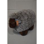 A NOVELTY FUR FIGURE OF A SHEEP