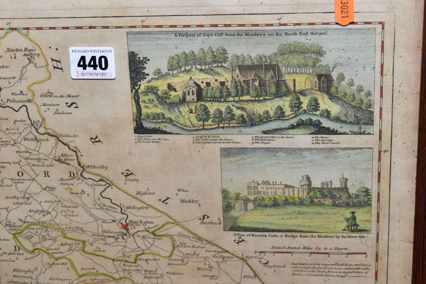 MAPS OF WARWICKSHIRE AND LEICESTERSHIRE, to include Warwickshire by Thomas Kitchin, two - Image 5 of 6