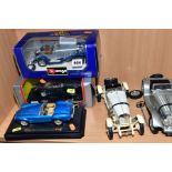 A QUANTITY OF BOXED AND UNBOXED BURAGO DIECAST CAR MODELS, mixture of 1/18 and 1/24 scales, some