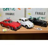 THREE BOXED FRANKLIN MINT 1/24 SCALE DIECAST CAR MODELS, 1954 Mercedes-Benz 300SL, 1967 Volkswagen