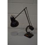 A VINTAGE HADRILL AND HORTSMANN counter weight desk lamp (sd)