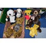 A QUANTITY OF ASSORTED MODERN SOFT TOYS, to include two Rosebud Pandas, English Teddy Bear Co,