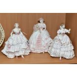TWO ROYAL WORCESTER LIMITED EDITION FIGURES FROM THE ROMANCE OF VICTORIA ERA, 'Royal Debut' No