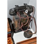 AN ERICSSON MAGENTO TABLE TELEPHONE, model number N2100T, early 20th century, metal cased body