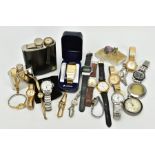 A SELECTION OF LADY'S AND GENT'S WRISTWATCHES, to include nine gents watches such as a cased 'Seiko'