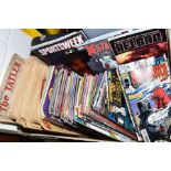 A BOX OF COMICS INCLUDING MARVEL, DC AND BEANO ETC, Marvel issues include Nightwatch Volume 1