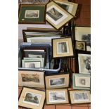 A BOX AND LOOSE TOPOGRAPHICAL PRINTS, to include England, Wales, Italy and Middle East, all