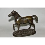 AFTER F.AMAYENC, a bronze sculpture of a horse, impressed 'F. AMAYENC' to naturalistic base,