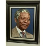 PAUL NORMANSELL (BRITISH 1978) 'NELSON MANDELA - MADIBA', a portrait of the former South African