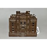 A REPRODUCTION CAST METAL 'COUNTY BANK' MONEY BOX, Victorian style, height 10.8cm