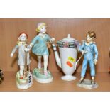 THREE ROYAL WORCESTER FIGURES, 'Thursday's Child' (boy) RW3260 and (girl) RW3522 and 'The