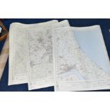 A COLLECTION OF ROLLED ORDNANCE SURVEY OF GREAT BRITAIN ONE INCH TO ONE MILE MAPS, numbered sheet