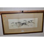 HUNTING RELATED PICTURES , comprising Henry Frederick Lucas - Lucas sketch of hunting dogs,