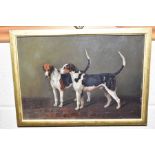 HENRY FREDERICK LUCAS-LUCAS (1848-1943), a study of a pair of foxhounds, signed and dated 1881