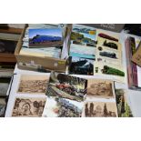 POSTCARDS, a box containing approximately 770 modern postcards and an album containing approximately