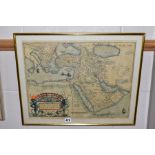 AN ANTIQUE MAP OF THE TURKISH EMPIRE 'TURCIC IMPERII DESCRIPTO', by Abraham Ortelius, engraved