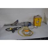 A 110 VOLT TRANSFORMER, a Kango type 900 Demolition hammer and a Skil electric drill both 110 volt